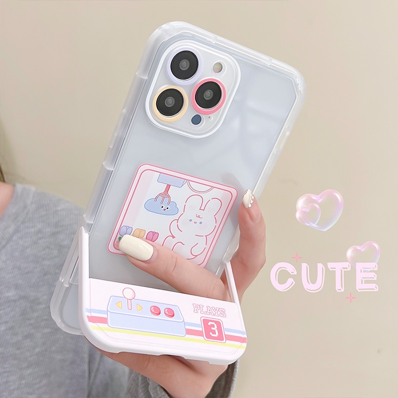 Ốp lưng iphoneỐp Điện Thoại  Kèm Giá Đỡ Tàng Hình Họa Tiết Hoạt Hình Dễ Thương Cho iphone 14 / 13Pro 12 / xs / 6 / 7 / 8PLUSDinuo case