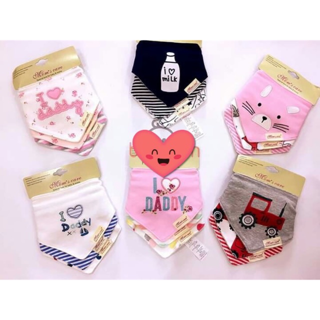 Sét 3 Yếm Tam Giác Momcare Cho Bé
