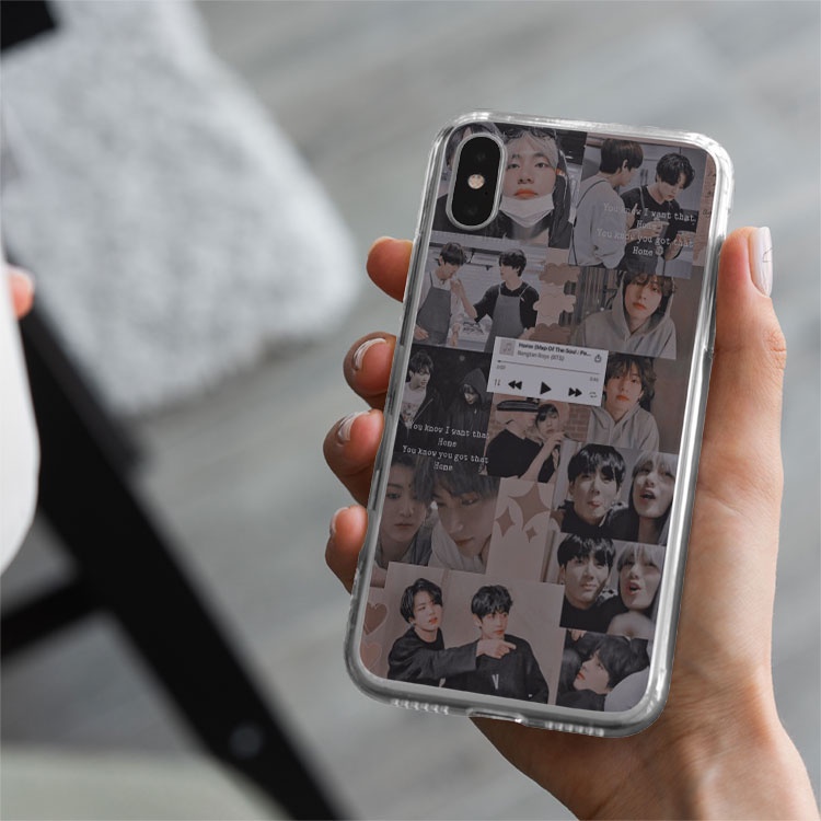 Vỏ điện thoại Taekook aesthetic cho Iphone 6 7 8 Plus 11 12 13 Pro Max X Xr BLUGDR0060