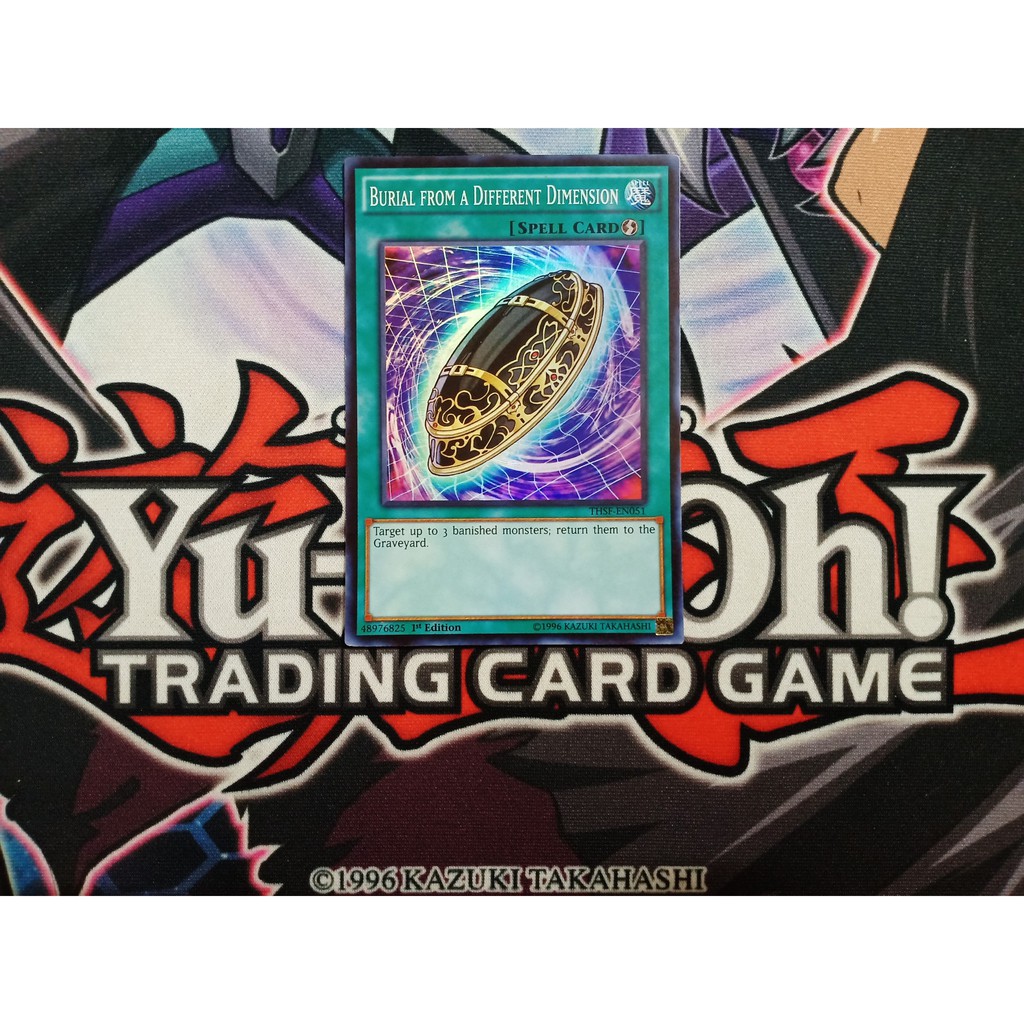 Thẻ bài Yugioh chính hãng Burial from a Different Dimension - THSF-EN051 - Super Rare 1st Edition