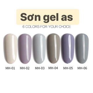 Sơn gel AS tone màu ghi - MH