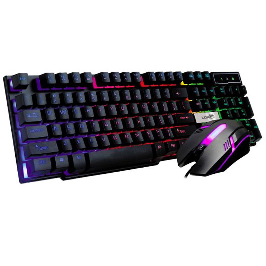 Bàn phím + chuột LDK 832 led usb giả cơ