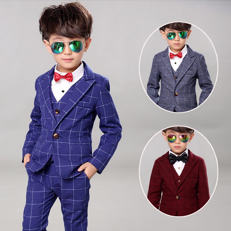 Vest mùa xuân 2019 cho bé trai phù hợp với áo khoác nhỏ cho bé Vesttrẻ em Hàn Quốc bốn bộ Vestmột thế hệ