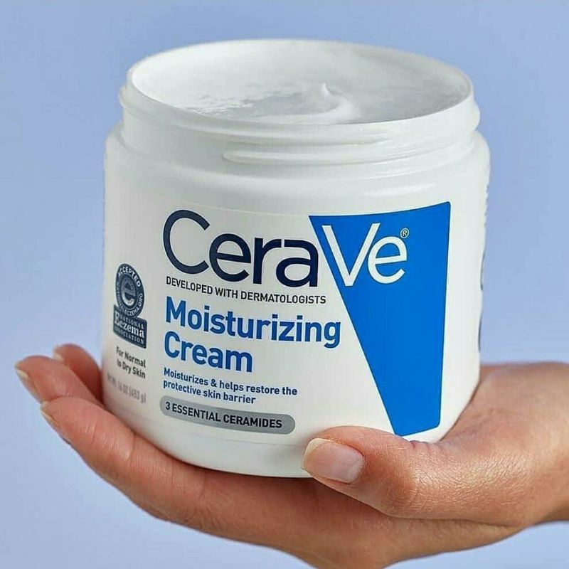 Kem dưỡng ẩm Cerave Moisturizing Cream cho da mặt và toàn thân 453g