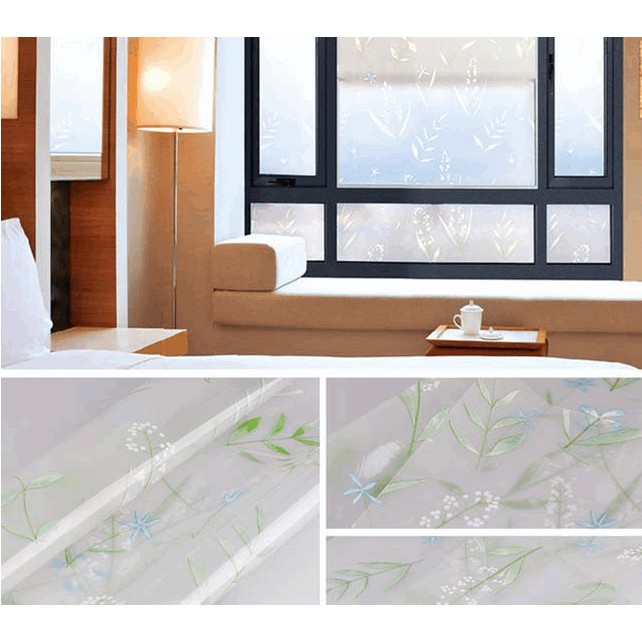 Giấy dán kính hoa cỏ xanh- khổ rộng 45cm | BigBuy360 - bigbuy360.vn