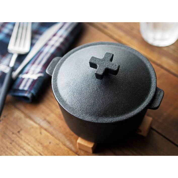 nồi gang thô mini 12cm cast iron