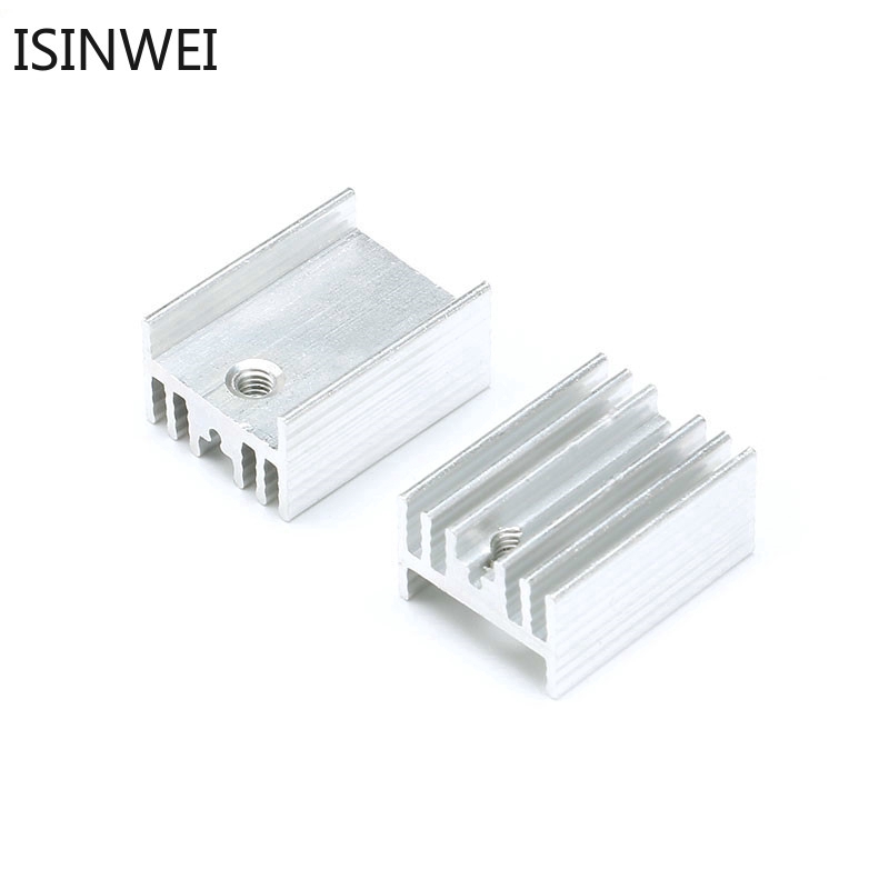 Bộ 10 tấm nhôm tản nhiệt 21*15*10mm cho điện trở to220