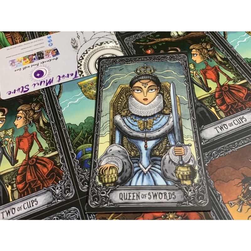 Bộ Bài Dark Mansion Tarot Chuẩn Size Gốc, Chất Giấy Cao Cấp