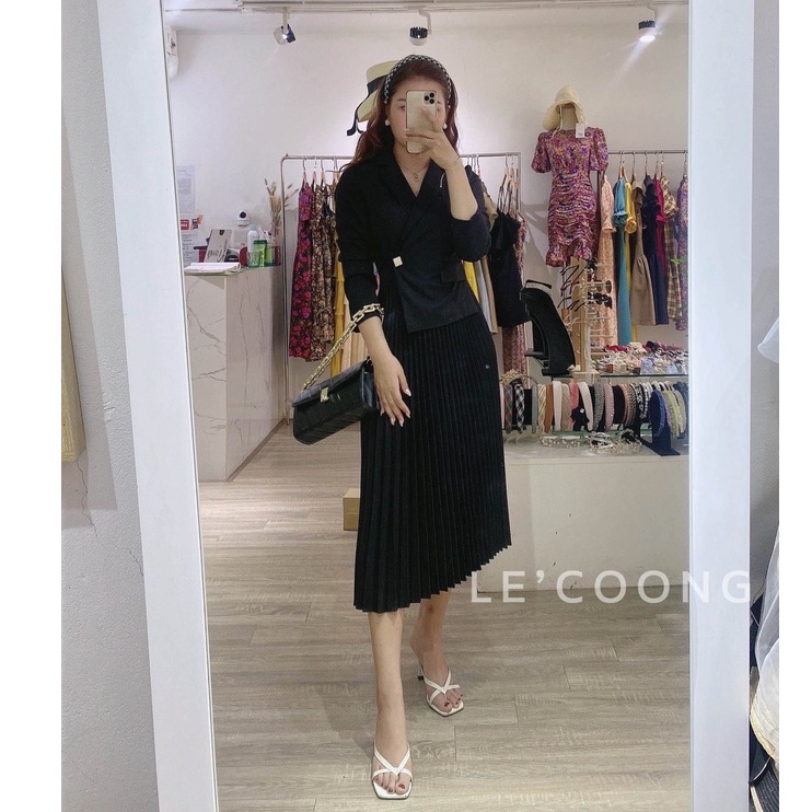 Đầm Váy Công Sở Thiết Kế Váy Xếp Li Thời Trang Nữ Sang Trọng_Lerin V129 | BigBuy360 - bigbuy360.vn