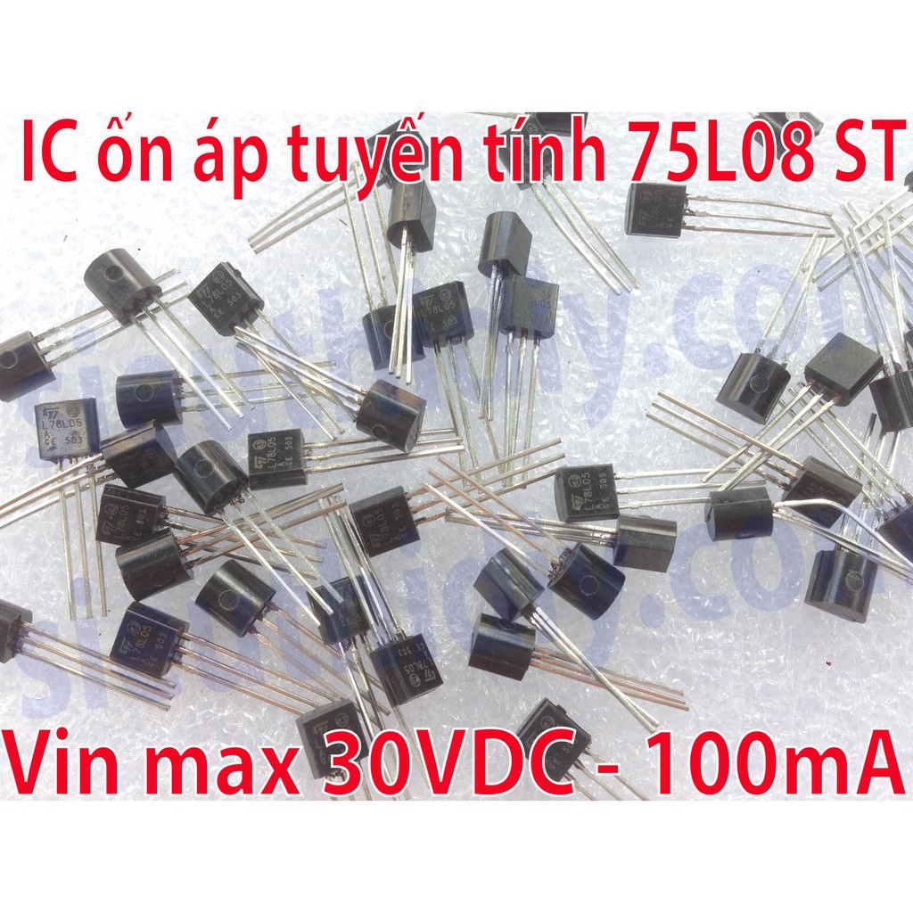 IC ổn áp 5VDC L78L05ACZ L78L05A ST To-92 ST Vin max 30VDC I max 100mA