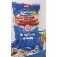 Đồ ăn vặt, Xiên que nướng, lẩu cao cấp - Xúc xích MAVINIA túi 500g [Vỏ ruột cừu tự nhiên, công thức từ Đức] Siêu ngon | BigBuy360 - bigbuy360.vn