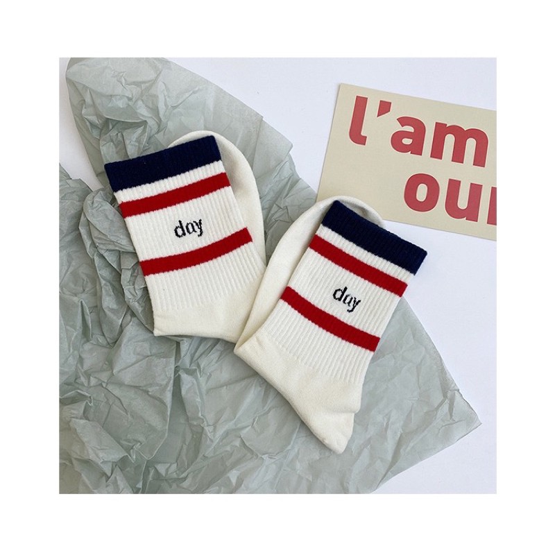 Vớ Tất Unisex Cổ Cao Dream Day vải cotton kháng khuẩn hàng loại 1 bao đổi trả dành cho cả nam và nữ