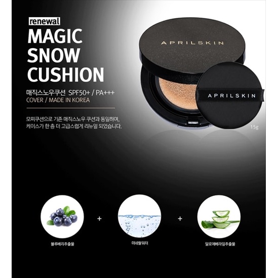 Phấn Nước Aprilskin Black Magic Snow Cushion Phiên Bản Galaxy Edition 15g