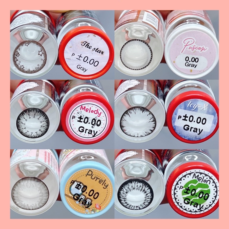 50 Mẫu lens Xám-Gray Hot size Giãn Tròng To không độ _Kính giãn tròng_Sam Eyes