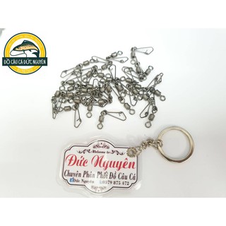 [BẢO TRỢ BỞI SHOPEE]Bộ 30 cái khóa thép ma ní chéo số 1 tải cá 35kg-ĐỒ CÂU CÁ ĐỨC NGUYÊN [Shop đồ câu cá uy tín]