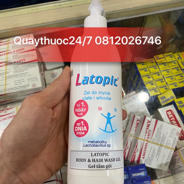 ✅GEL TẮM GỘI LATOPIC (400ml)