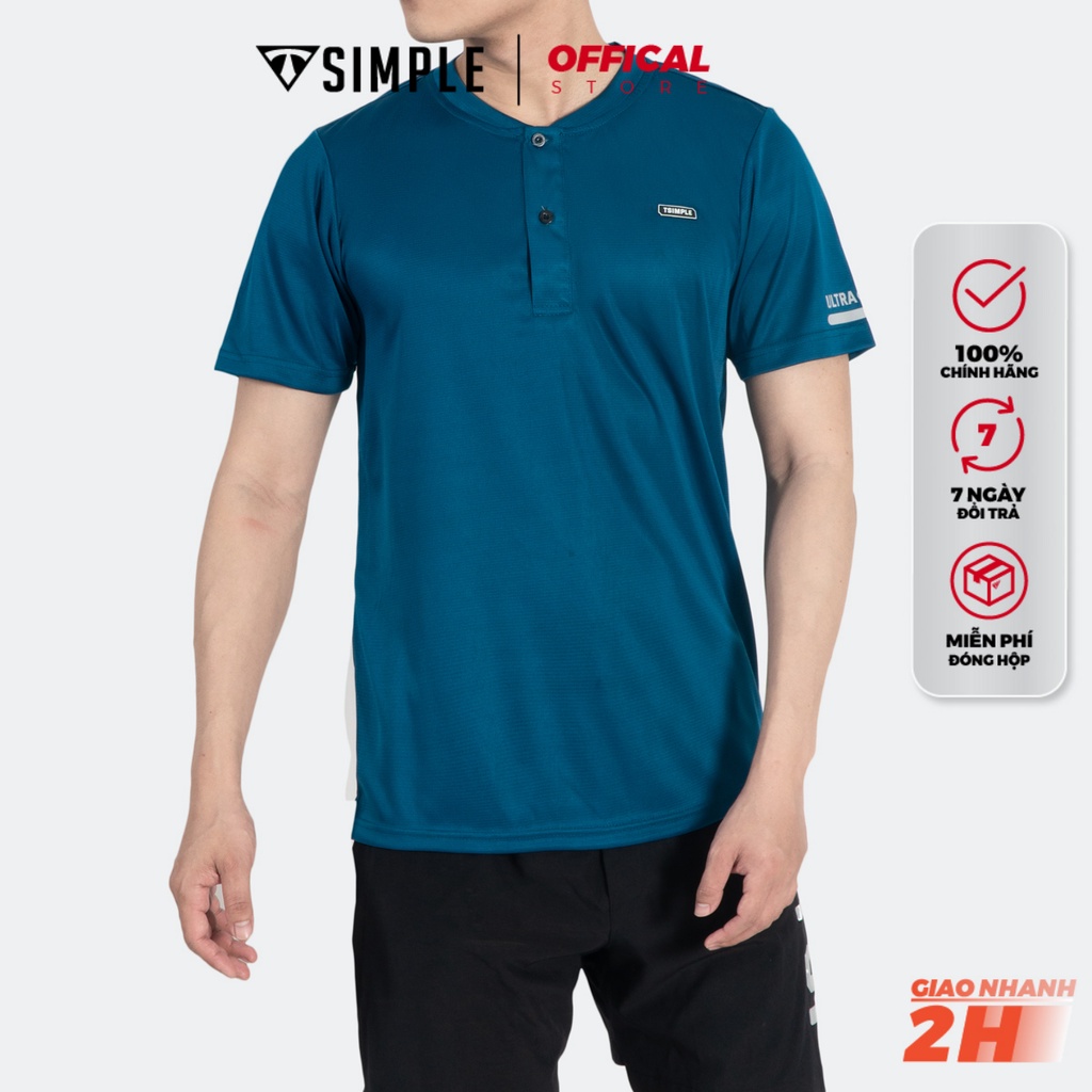 Áo Thể Thao Nam TSIMPLE cổ bẻ tay ngắn tập gym vải thun lạnh thoáng mát co giãn MSSAHCBC | BigBuy360 - bigbuy360.vn