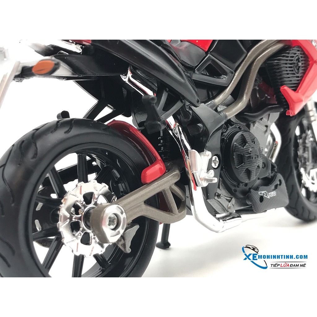 XE MÔ HÌNH BENELLI TORNADO NAKED TRE R160 1:12 MAISTO (ĐỎ)