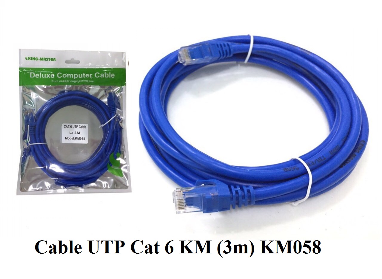 Cáp mạng LAN KingMaster RJ45 UTP Cat 6 10m-5m-3m-1.5m - Cáp chất lượng chính hãng