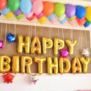 Bóng Trang Trí chữ HAPPY BIRTHDAY.