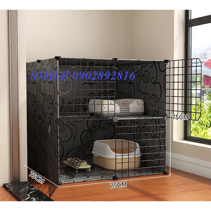 [TẶNG VÒNG CỔ] COMBO CHUỒNG, NHÀ, LỒNG LƯỚI THÉP CHO CHÓ MÈO THÚ CƯNG ĐA NĂNG