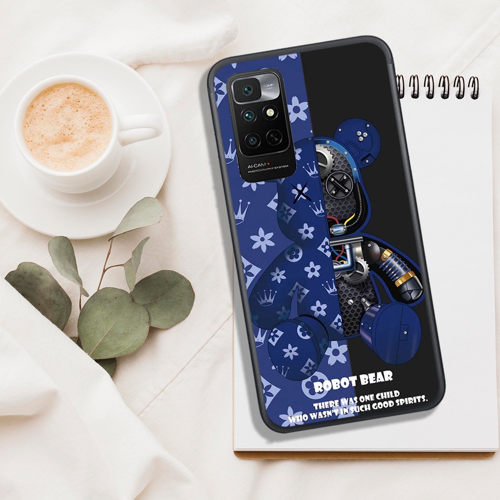 [ SIÊU HOT] ỐP LƯNG XIAOMI REDMI NOTE 11 4G , IN HÌNH GẤU BEAR BRICK SIÊU ĐẸP.
