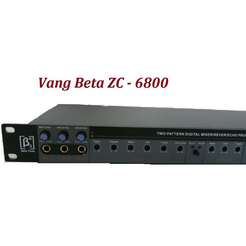 Vang Mixer karaoke cao cấp Beta Three ZC-6800