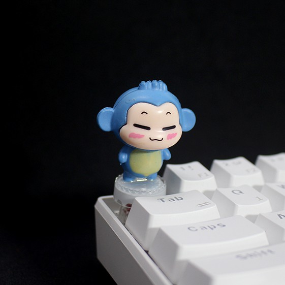 Keycap lẻ hình Khỉ con siêu quậy cực kỳ cute( Keycap Artisan )