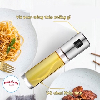 Bình xịt dầu ăn 100ml thuỷ tinh cao cấp