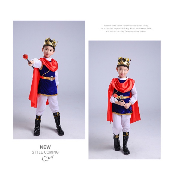 (Có sẵn) Trang phục hoá trang/cosplay Vua-hoàng tử cho bé trai