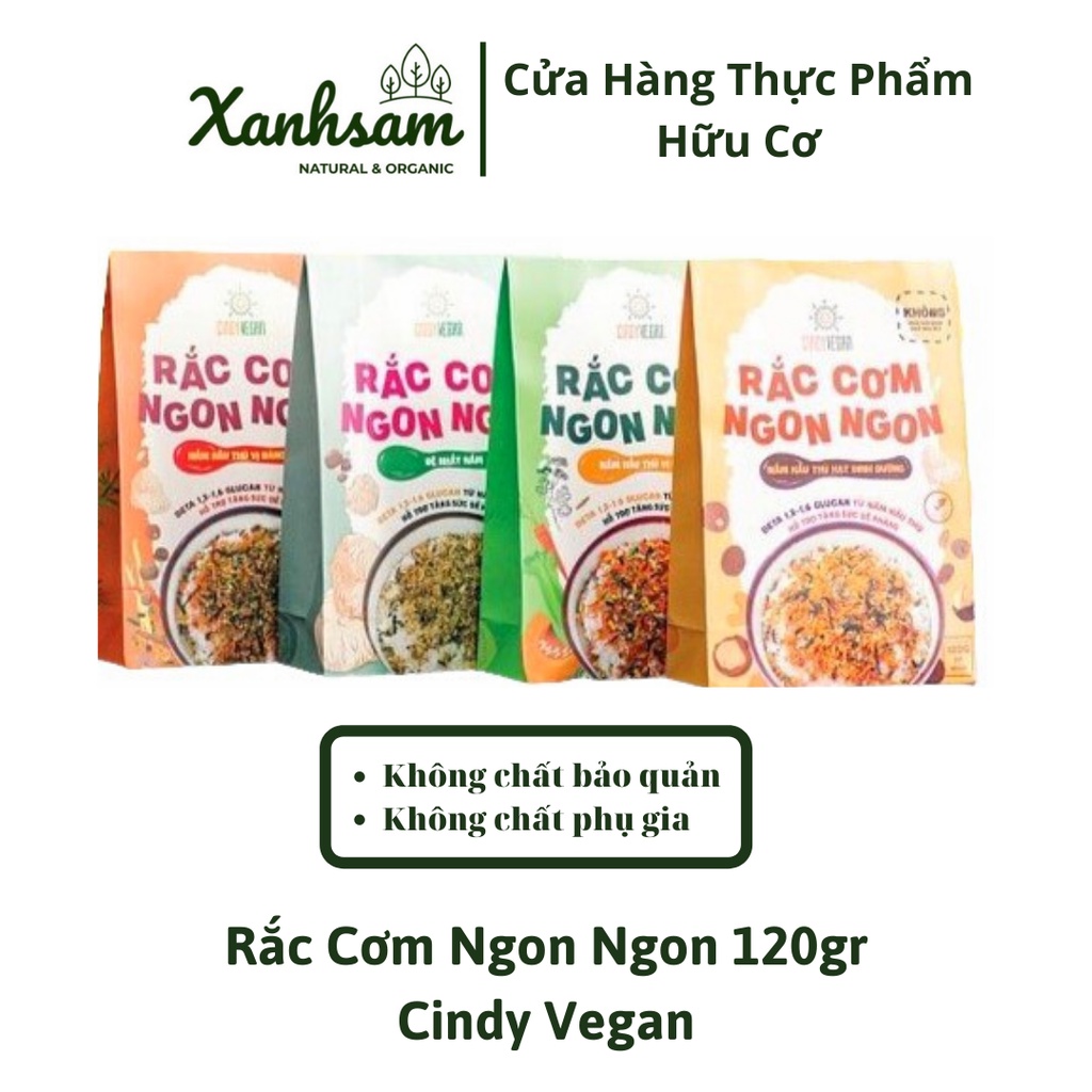 Rắc Cơm Ngon Ngon Cindy Vegan 120gr - XanhSam Organic