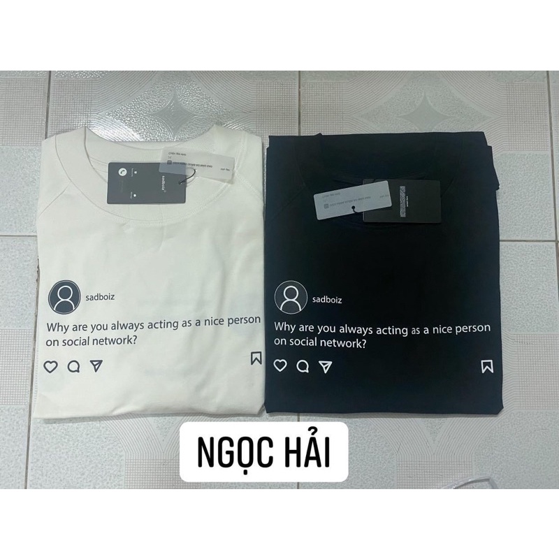 [HÀNG CHÍNH HÃNG] ÁO THUN SADBOIZ SADSTAGRAM TEE | BigBuy360 - bigbuy360.vn