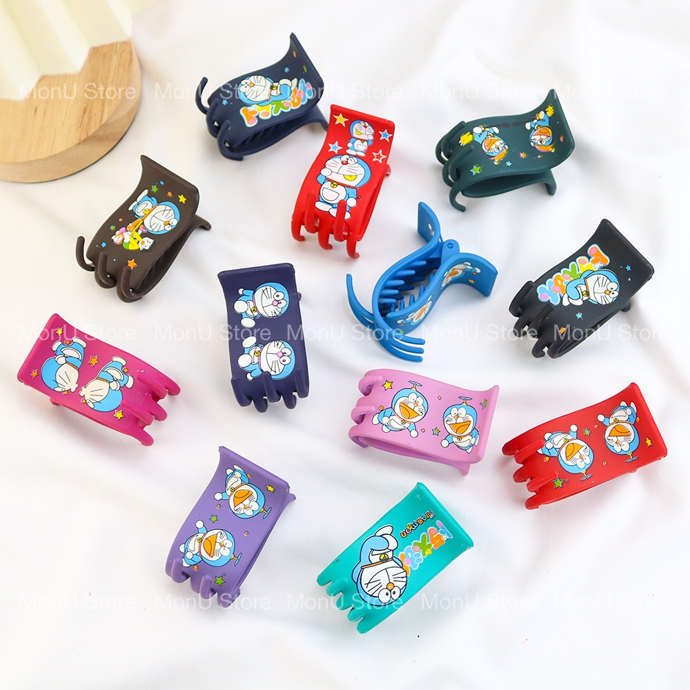 Kẹp tóc càng cua 5 răng nhám nhiều màu hình DORAEMON DOREMON dễ thương cute MON0318 TooYoo