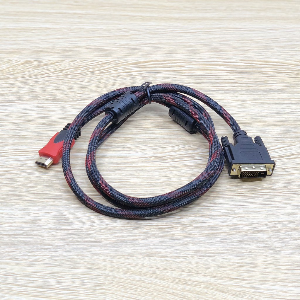 [ Siêu rẻ ] Dây cáp 1 đầu HDMI 1 đầu DVI dài 1.5m