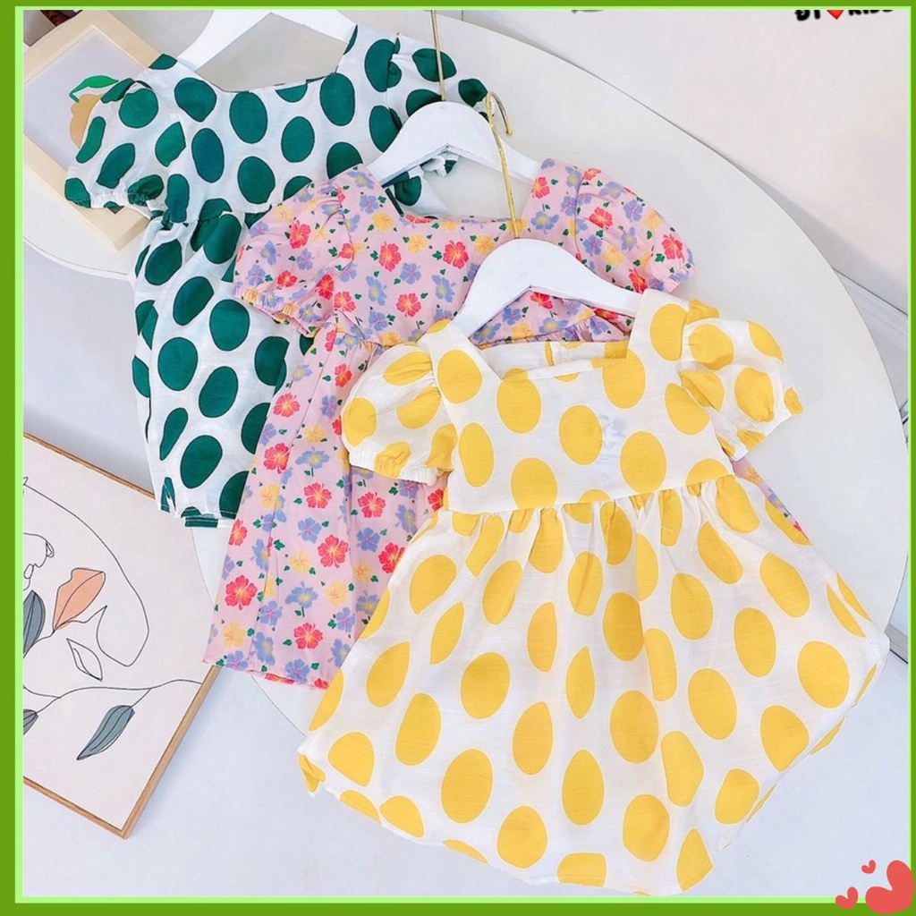 [XẢ HÀNG] Váy Đũi Lụa Siêu Xinh Cho Bé Gái