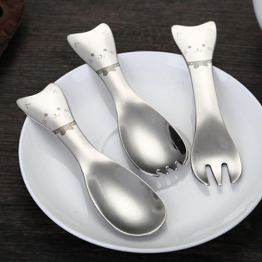 Set 2 Muỗng Nĩa Ăn Salad Có Thể Tái Sử Dụng Cho Trẻ Em