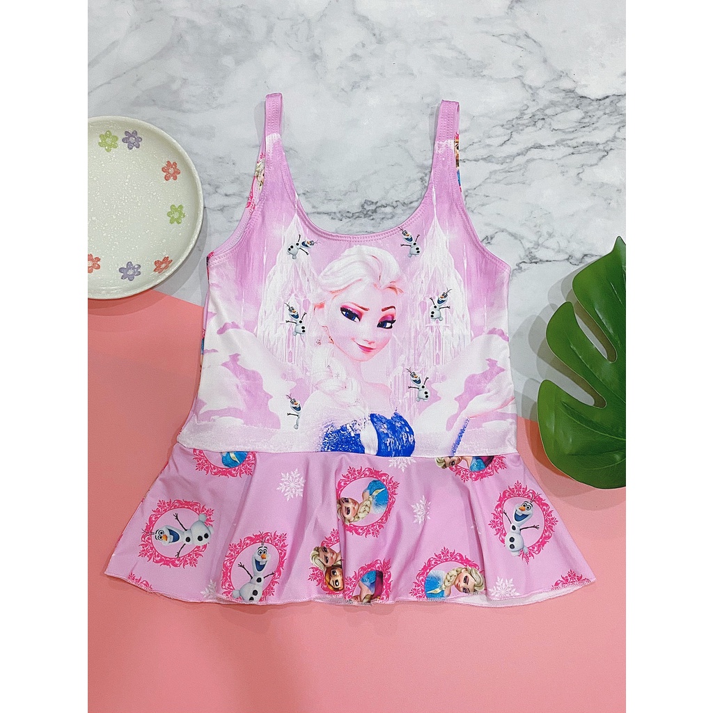 [SIZE 15kg - 33kg]- Đồ bơi bé gái hình elsa nữ hoàng băng giá - cô chủ nhỏ chuyên sỉ