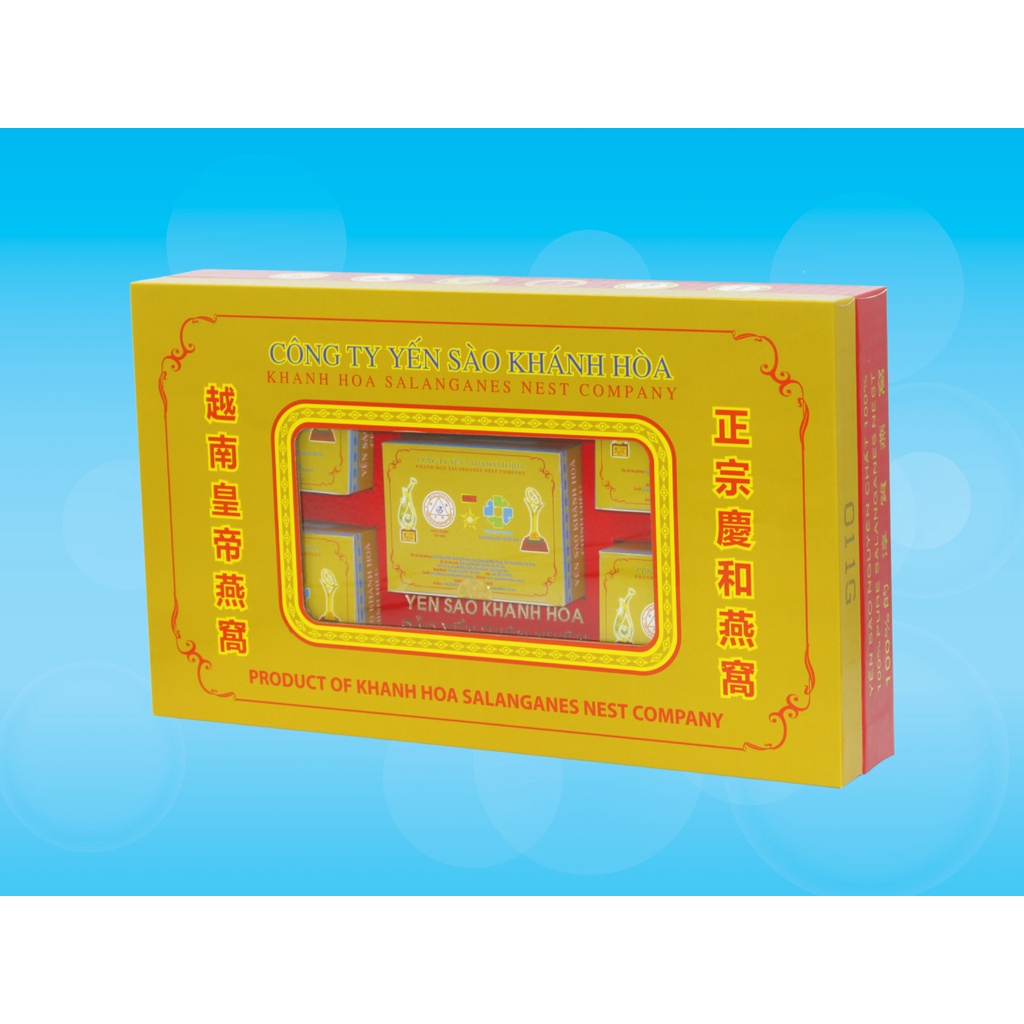 Yến sào đảo thiên nhiên Khánh Hòa tinh chế hộp quà tặng 011G