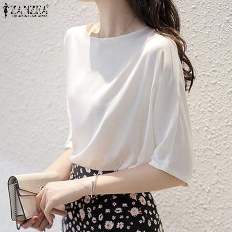 Zanzea Áo Voan Tay Ngắn Thời Trang Dành Cho Nữ
