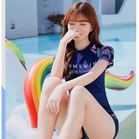 Bộ Đồ Bơi Hai Mảnh Phong Cách Hàn Quốc Thời Trang Đi Biển Quyến Rũ Cho Nữ