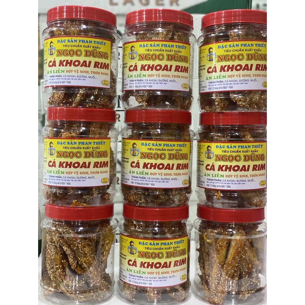 Cá Khoai Rim ( ăn liền ) là món ăn ngon của Shop Đặc Sản Biển Phan Thiết NGỌC DŨNG; Hộp 200 gram. HSD 12 tháng