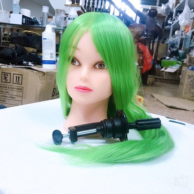 Đầu manocanh cắt tóc giá rẻ tóc dày, dài nhiều tóc