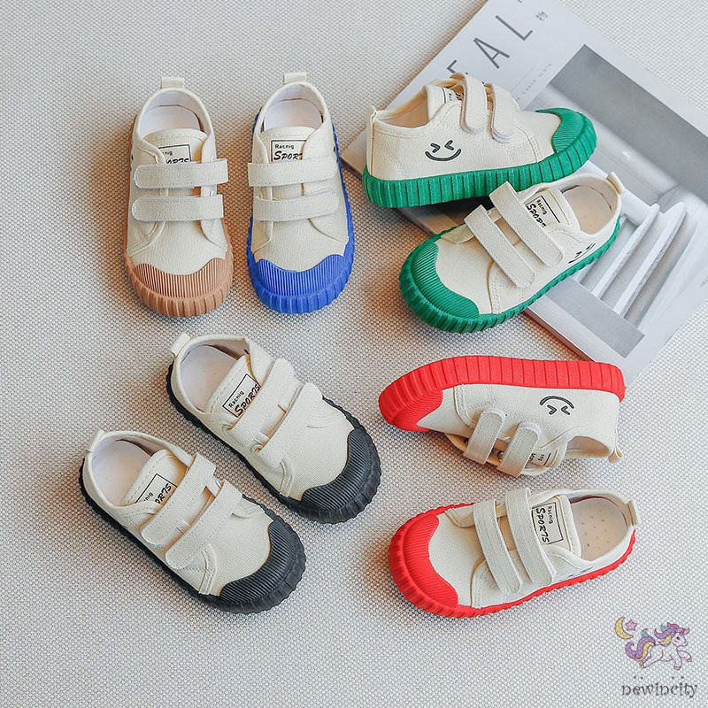 Giày Vải Canvas Màu Sắc Thời Trang Phong Cách Hàn Quốc Thời Trang Năng Động Cho Bé