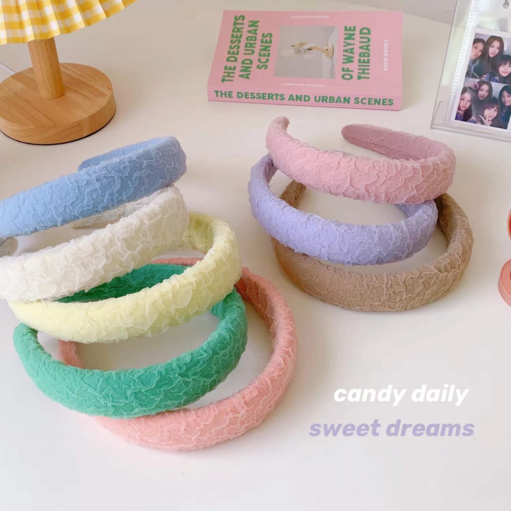 Băng Đô Cài Tóc Bản Rộng Phong Cách Hàn Quốc Chất Lượng Cao