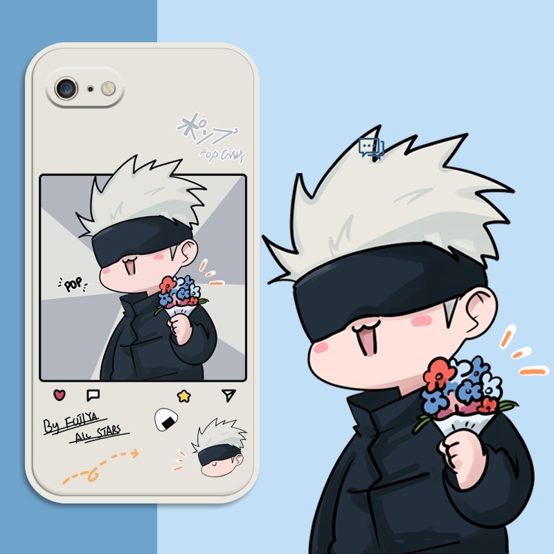 Ốp Điện Thoại Silicon Chống Sốc In Hình anime Vui Nhộn Cho iPhone 8 13 mini 14 plus 12 pro max 11 X XR XS max 7 plus 6 6s