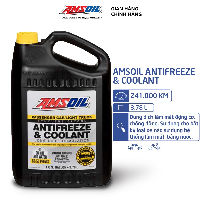 Nước Làm Mát Động Cơ Amsoil Antifreeze &amp; Coolant 3,78L