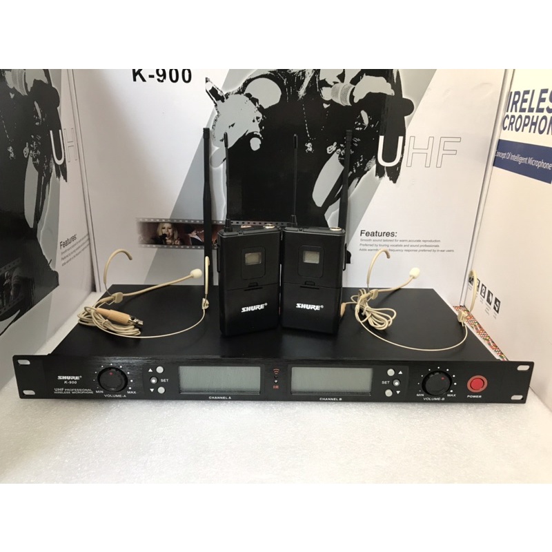 Mic cài tai K900 - Micro gài Đầu KH Prosound bộ 2 Mic cao cấp Sóng khoẻ