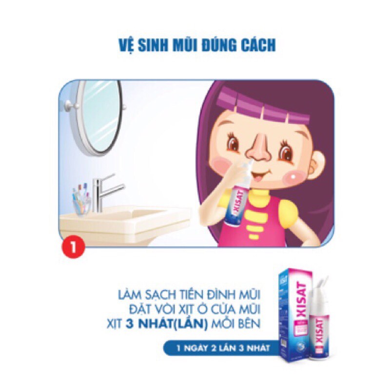 Nước biển sâu XISAT Trẻ Em - Xịt sạch thông mũi (Lọ 75ml)