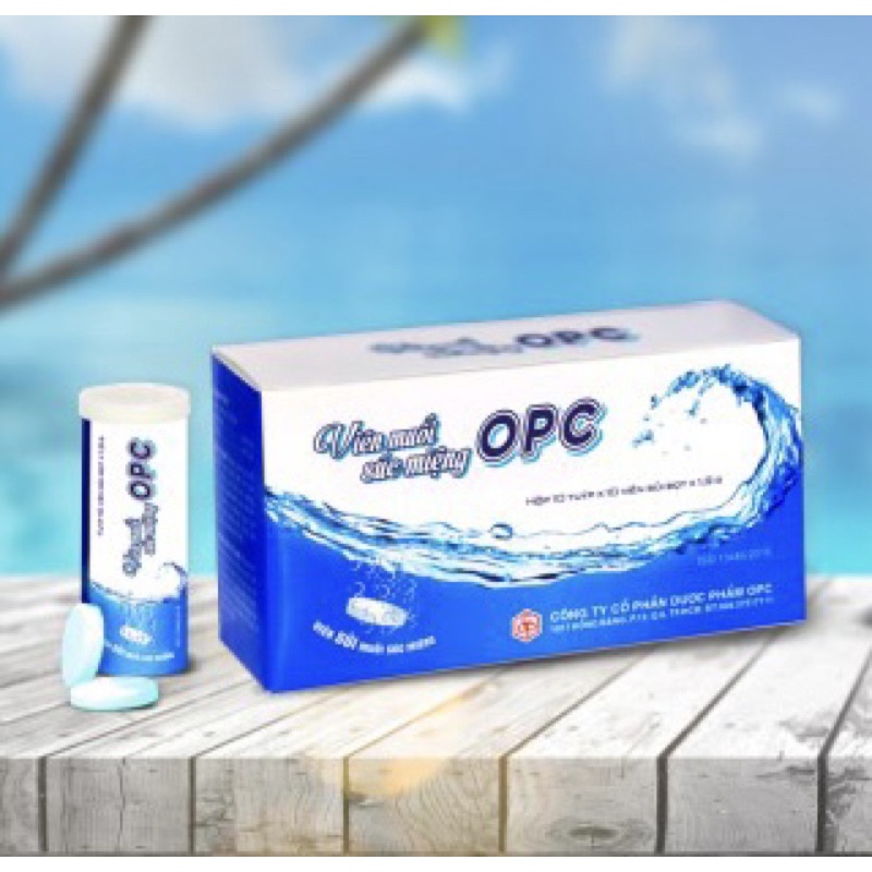 Tuýp 10 Viên Muối Súc Miệng OPC, Tiện Dụng Mang Đi, Sử Dụng Thay Nước Muối Sinh Lý