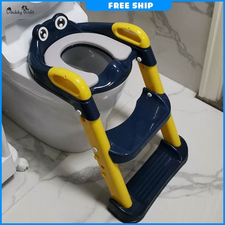 Thang Bô Vệ Sinh, thang bô vệ sinh cho bé tiện lợi Có Tay Vịn,Tựa Lưng,Đệm Ngồi Êm Ái Shop Babe K